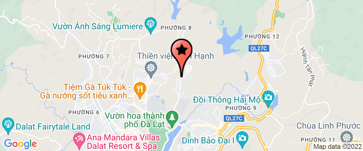 Map to Toho-Dalat Import and Export Company Limited
