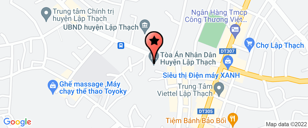 Map to Lap Thach Training Education and Developmen Company Limited