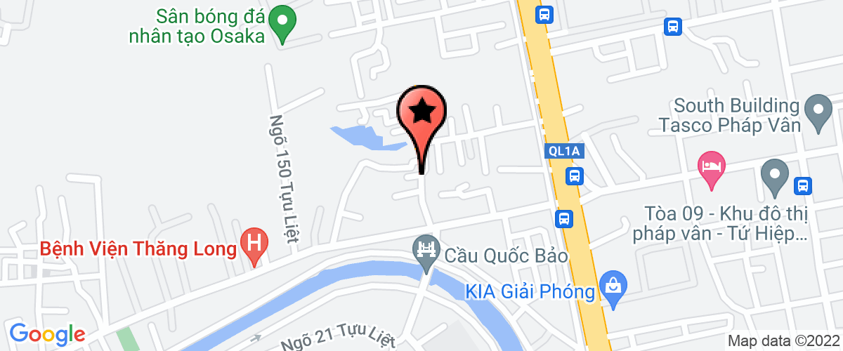 Map to Tien Dat Import Export, Production Company Limited