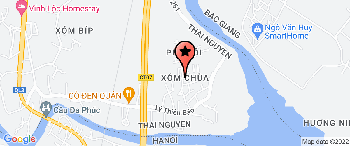 Bản đồ đến địa chỉ Công Ty TNHH Phương Huy Thái Nguyên