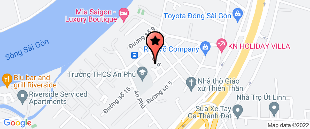 Map to Viet An Service Joint Stock Company