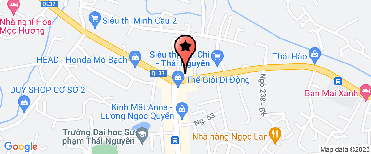 Bản đồ đến địa chỉ Trung tâm gia liễu và chống phong tỉnh Thái Nguyên