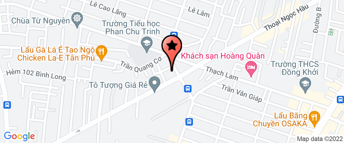Bản đồ đến địa chỉ Công Ty TNHH Sài Gòn Thiên Vũ