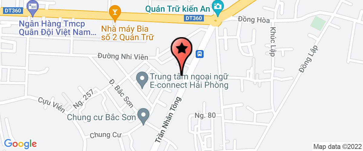 Map to Vu Gia Joint Stock Company