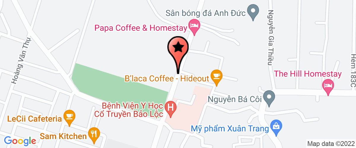 Map to Hoang Lap Na No Company Limited