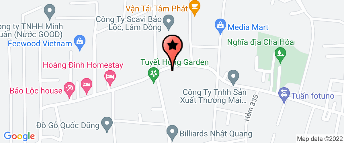 Map to Loc Phat Thanh Company Limited