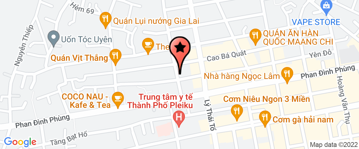 Bản đồ đến địa chỉ Công Ty TNHH Một Thành Viên Khả Di Gia Lai