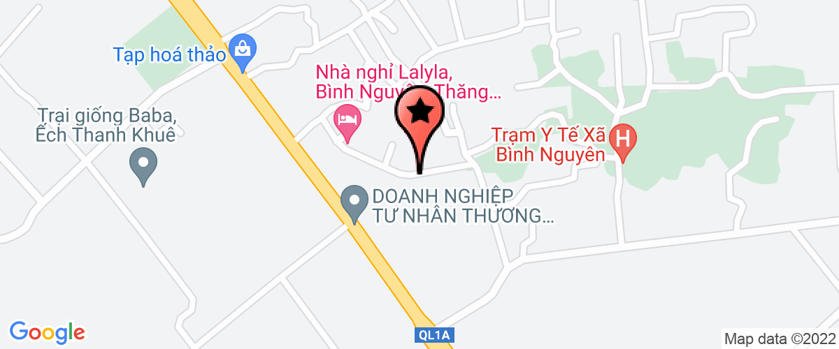 Bản đồ đến địa chỉ UBND xã Bình Nguyên