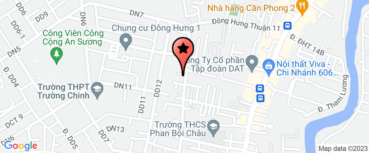 Map to Dung Duy Production - Trading Com