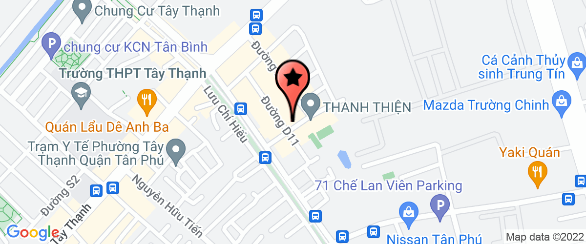 Map to Tay Thanh Land Real Estate Services Company Limited
