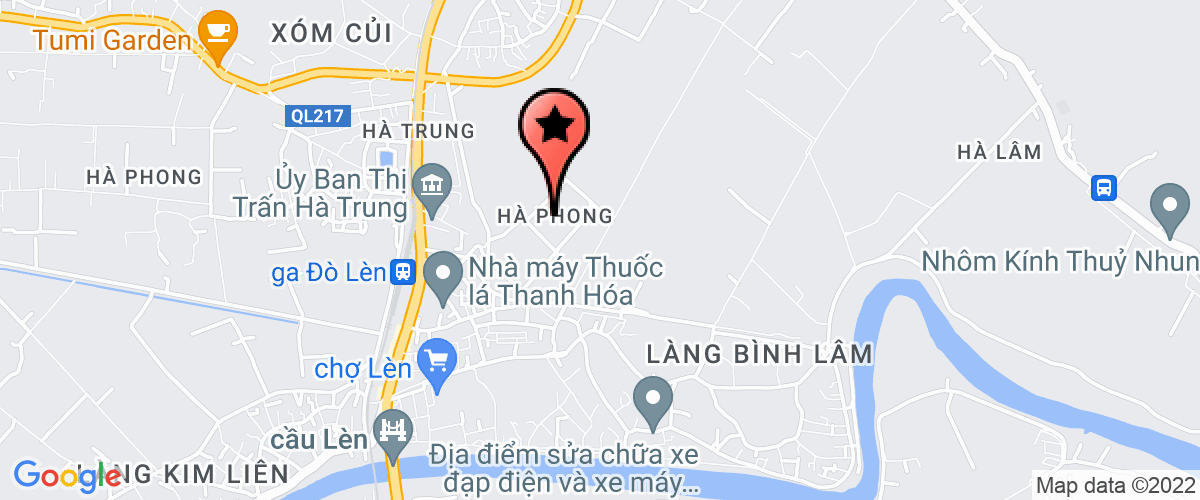 Bản đồ đến địa chỉ Phân xưởng  Hà Trung (Cty Đại Nam)