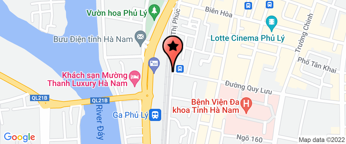Map to Phu Tai Building Materials Company Limited