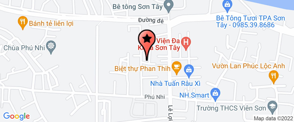 Bản đồ đến địa chỉ Công Ty TNHH Đo Đạc Địa Chính & Dịch Vụ Sơn Hà
