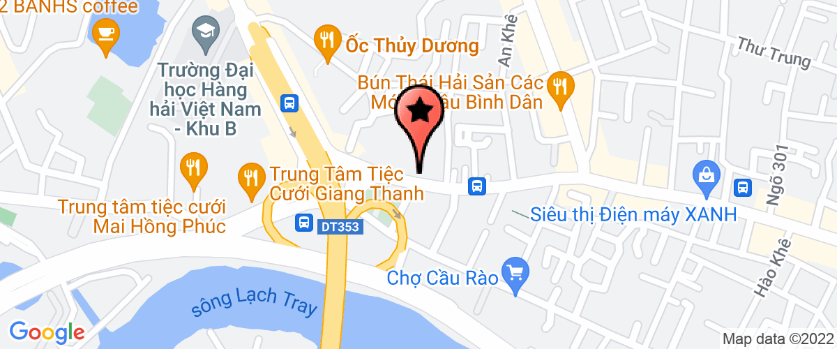 Map to Hai Phong Xanh Investment Real Estate and Service Joint Stock Company