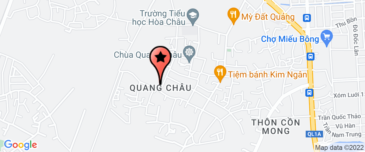 Map to Thuy Hien Tourist Service Trading Limited Company