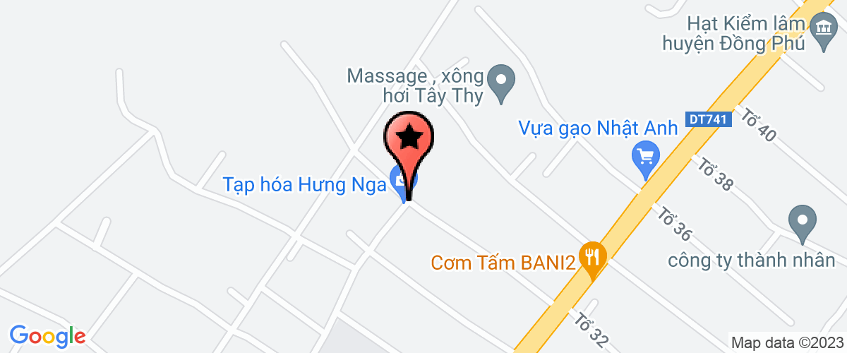 Bản đồ đến địa chỉ Công ty TNHH MTV cao su  Hoàng Huy