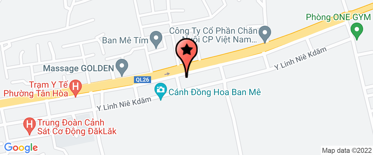 Bản đồ đến địa chỉ Công Ty TNHH Thương Mại Dịch Vụ Nông Nghiệp Hoàng Ban Mê