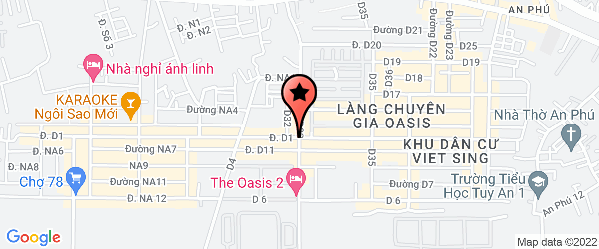 Bản đồ đến địa chỉ Công Ty TNHH Yuan Xin Việt Nam