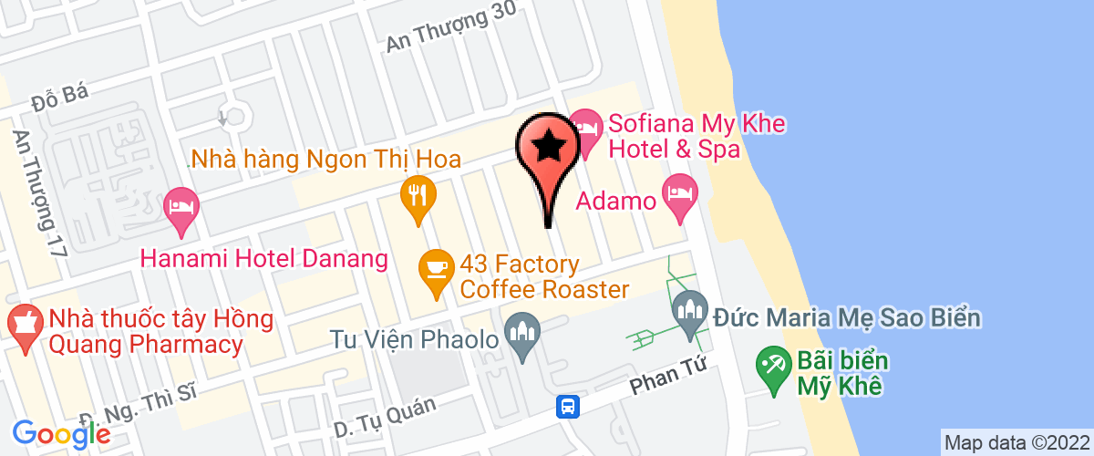 Bản đồ đến địa chỉ Công Ty TNHH Một Thành Viên Da Nang Backpackers