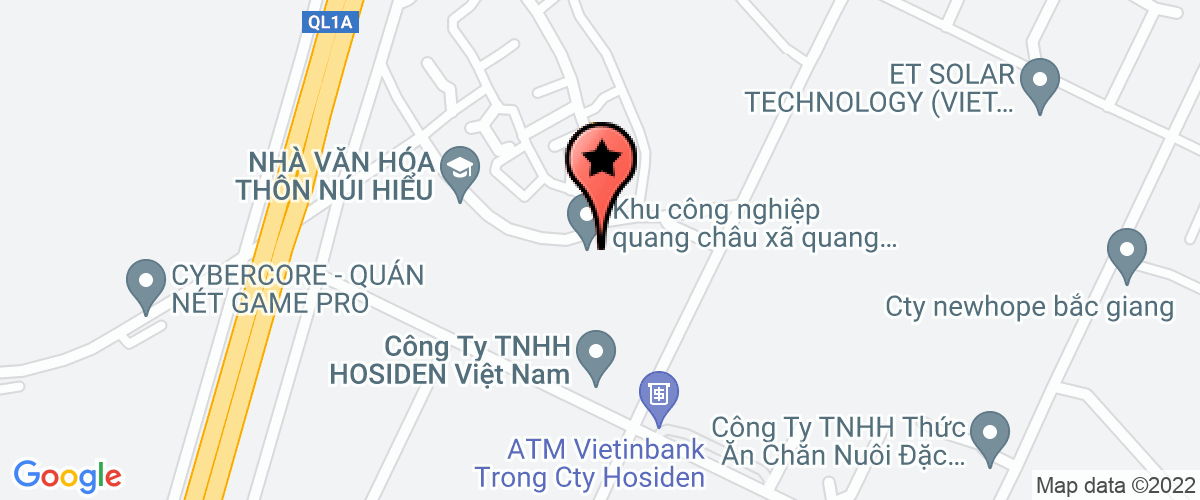 Map to Quangchau Port Joint Stock Company