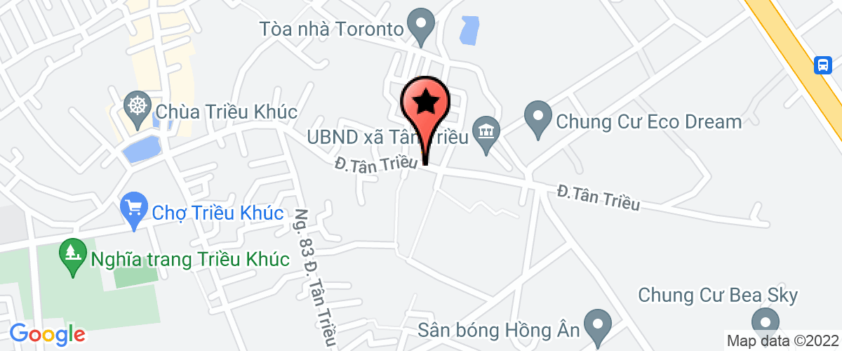 Map to Thanh Dat Services and Production Joint Stock Company